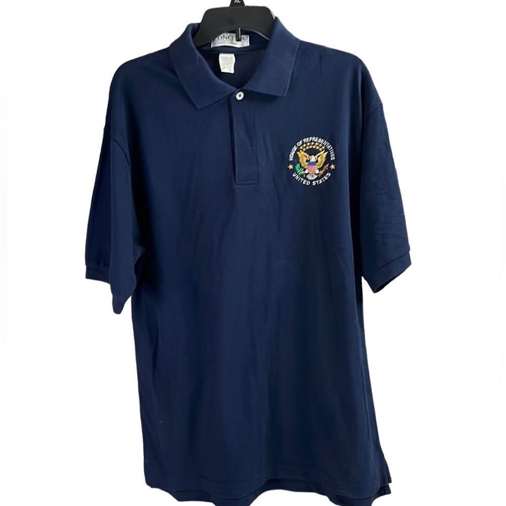CONCEPTS by PINE ISLAND LTD Presidential Eagle House of Rep  Polo Shirt Size Med